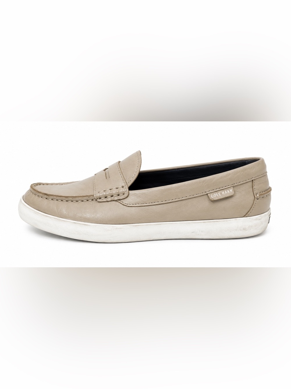 Cole Haan Taupe Leather Slip-On Penny Loafer Sneaker